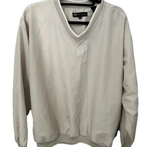 edge Men's Beige V-Neck Sweater